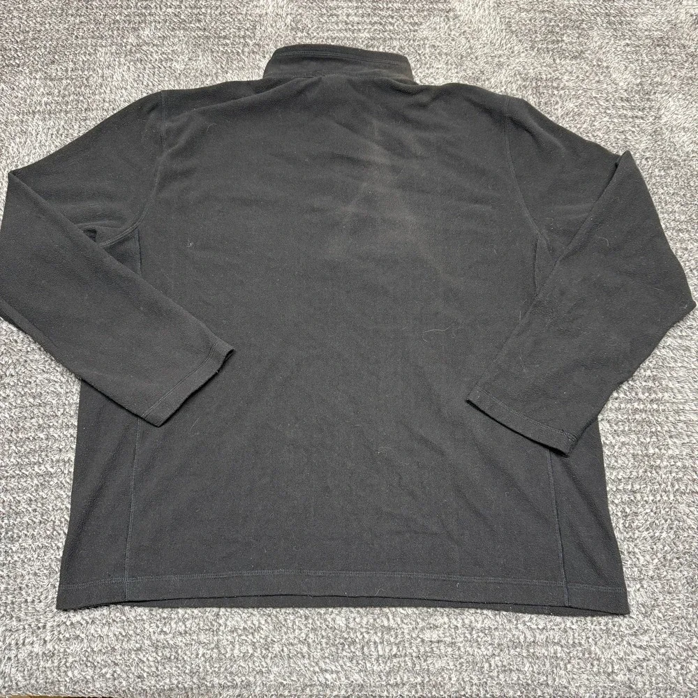 The North Face Mens‎ Quarter Zip Pullover Fleece XL Black Polyester Regular